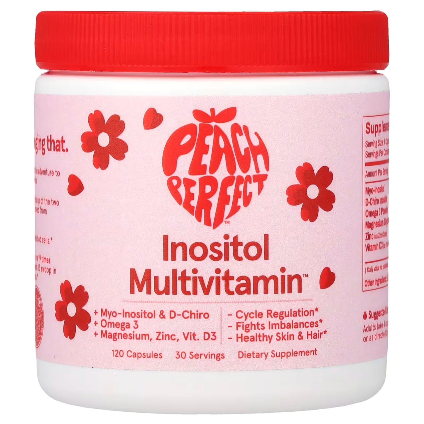 Peach Perfect, Inositol Multivitamin, Hormone Hero